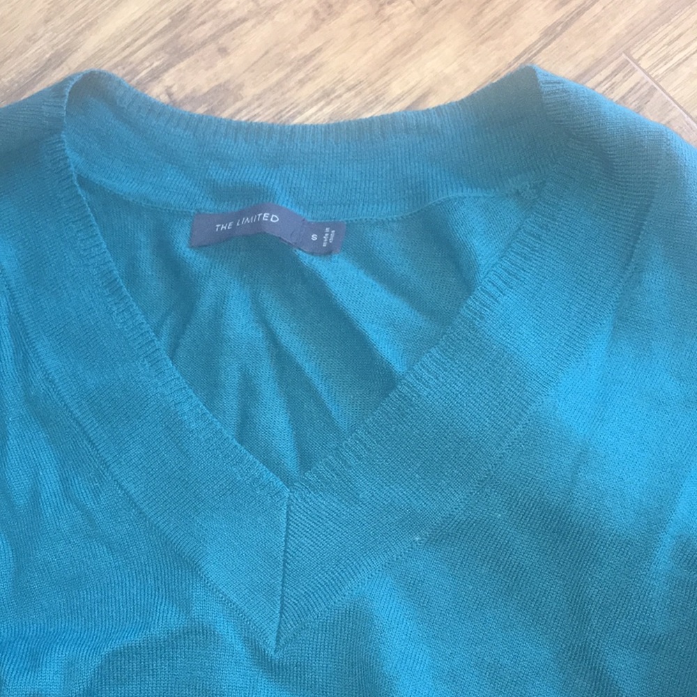 Limited dark green teal sweater